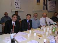 left to right: Cheque Nachach, Ilan Rubin, Benny Schneid, Manuel Junowicz