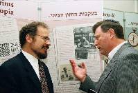 Dr. David Breakstone, head of the Department for Zionist Activity (left) and Dr. Ron Weiser, President, Zionist Federation of Australia