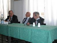 Participating in the Congress (from left to right): Leone Passerman, Head of Jewish Communities in Rome; Avi Pazner, World Chair of Keren Hayesod- UIA; Guiseppe Calderolla, Member of Italian Parliament